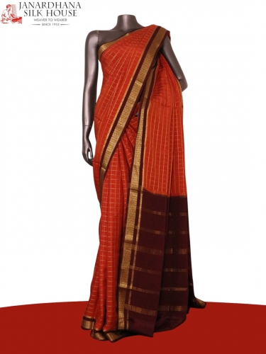 Pure Mysore Crepe Silk Saree